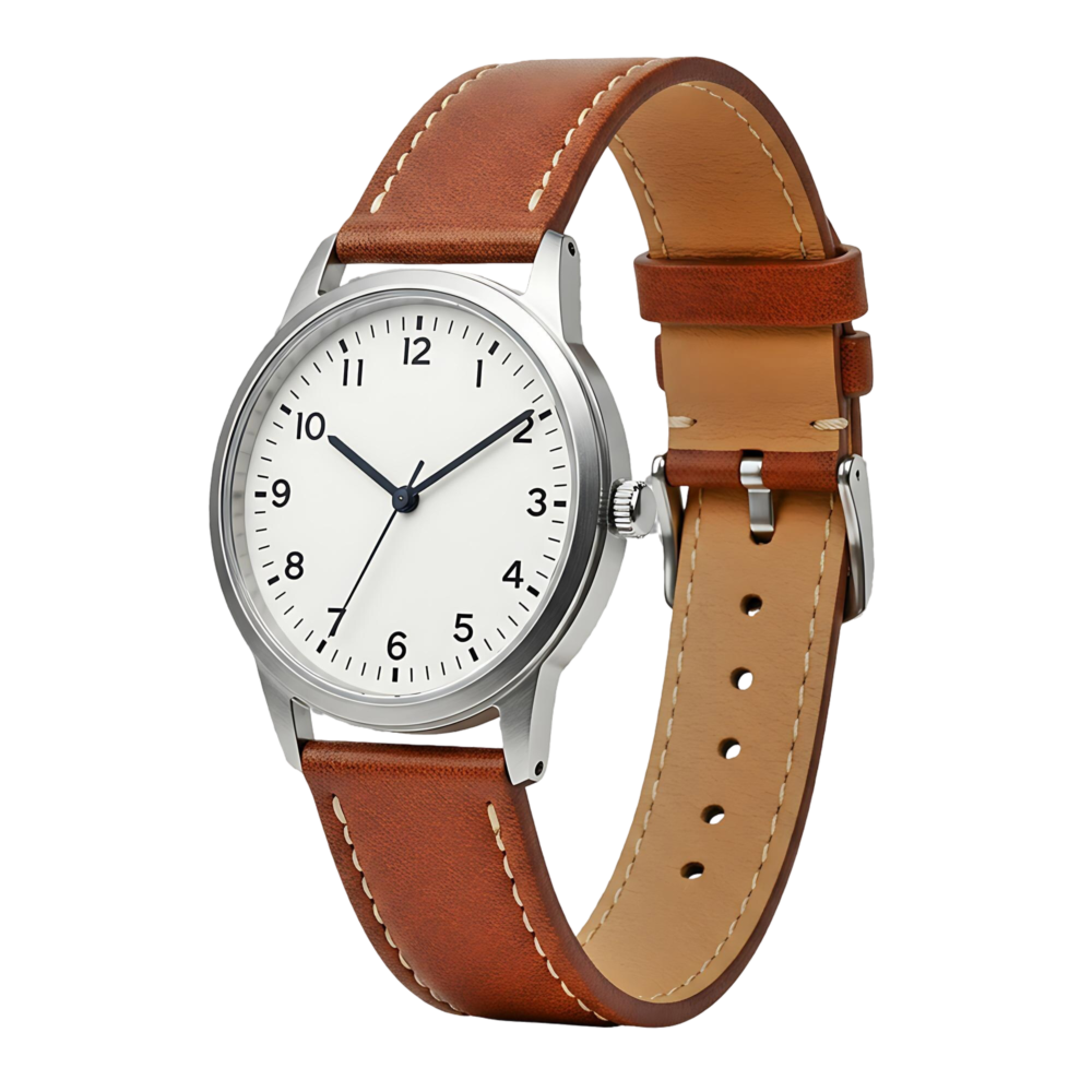 Trendy Leather Strap Watch